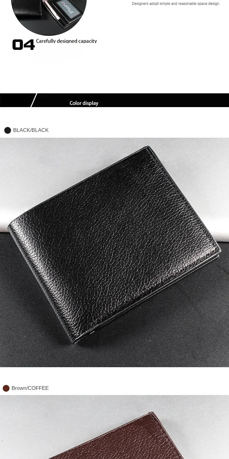 Men's Wallet Genuine Leather