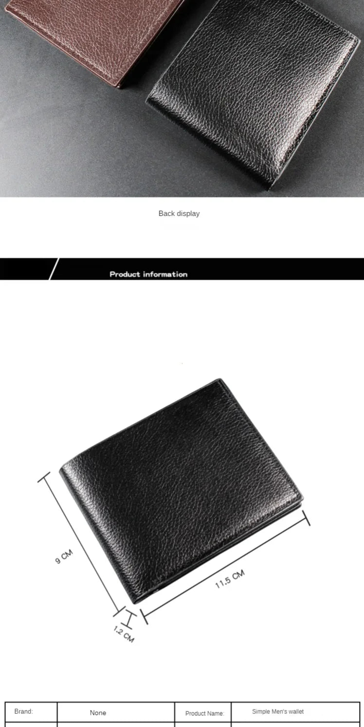 Men's Wallet Genuine Leather