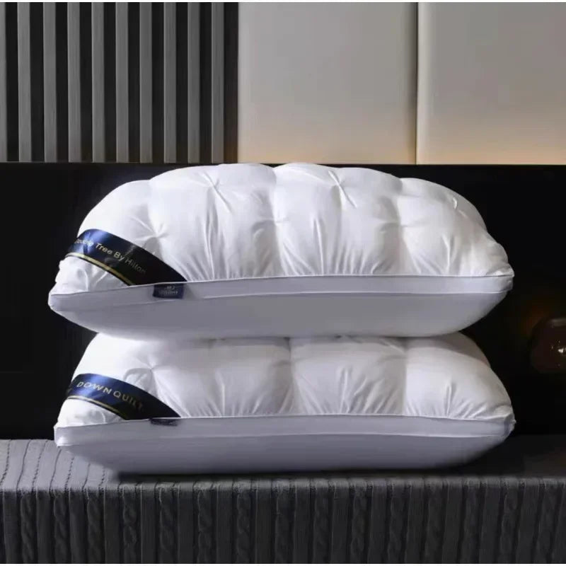 Luxury White Goose Down Pillows 100% Cotton