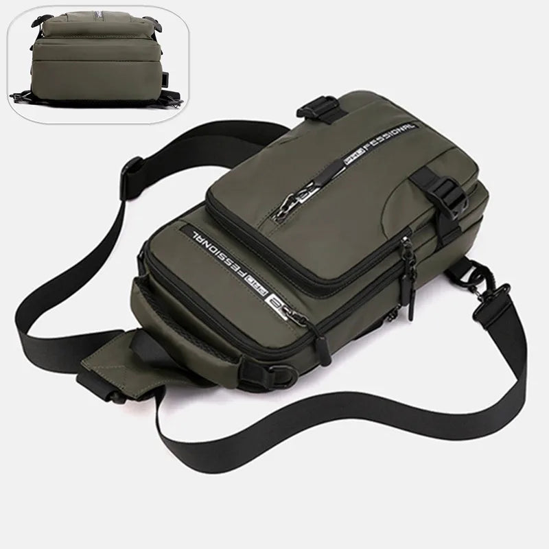 Waterproof Casual Chest Bag Men Multifunction Anti-theft