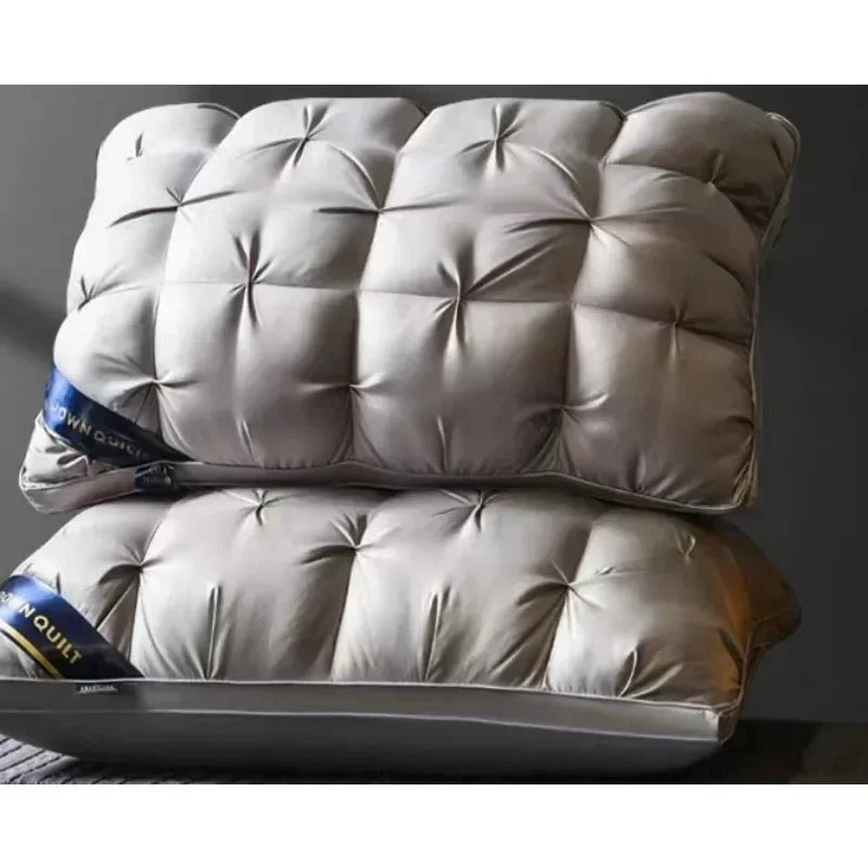 Luxury White Goose Down Pillows 100% Cotton