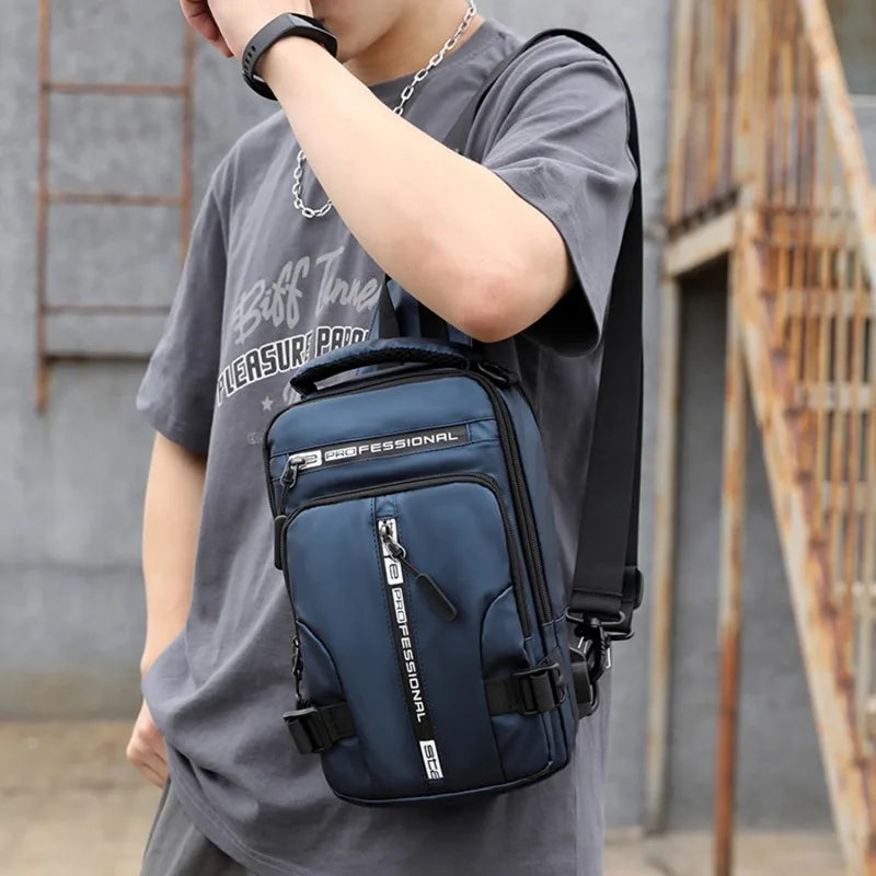 Waterproof Casual Chest Bag Men Multifunction Anti-theft