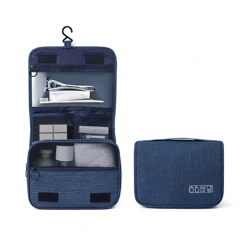 Portable Toiletry Washbag with Hanging Hook for Cosmetic Storage