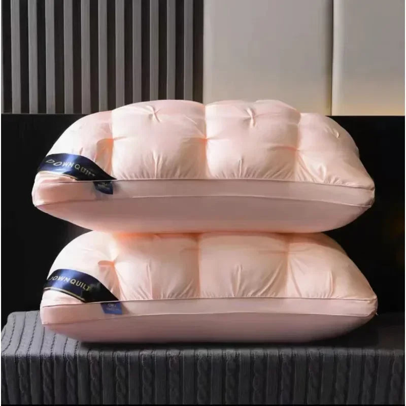 Luxury White Goose Down Pillows 100% Cotton