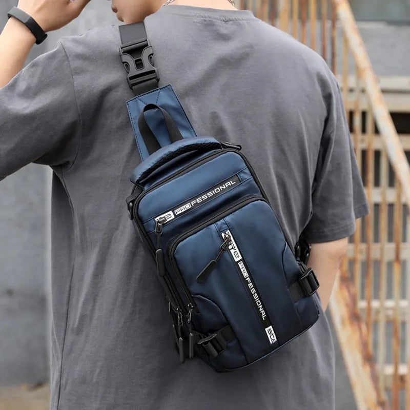 Waterproof Casual Chest Bag Men Multifunction Anti-theft