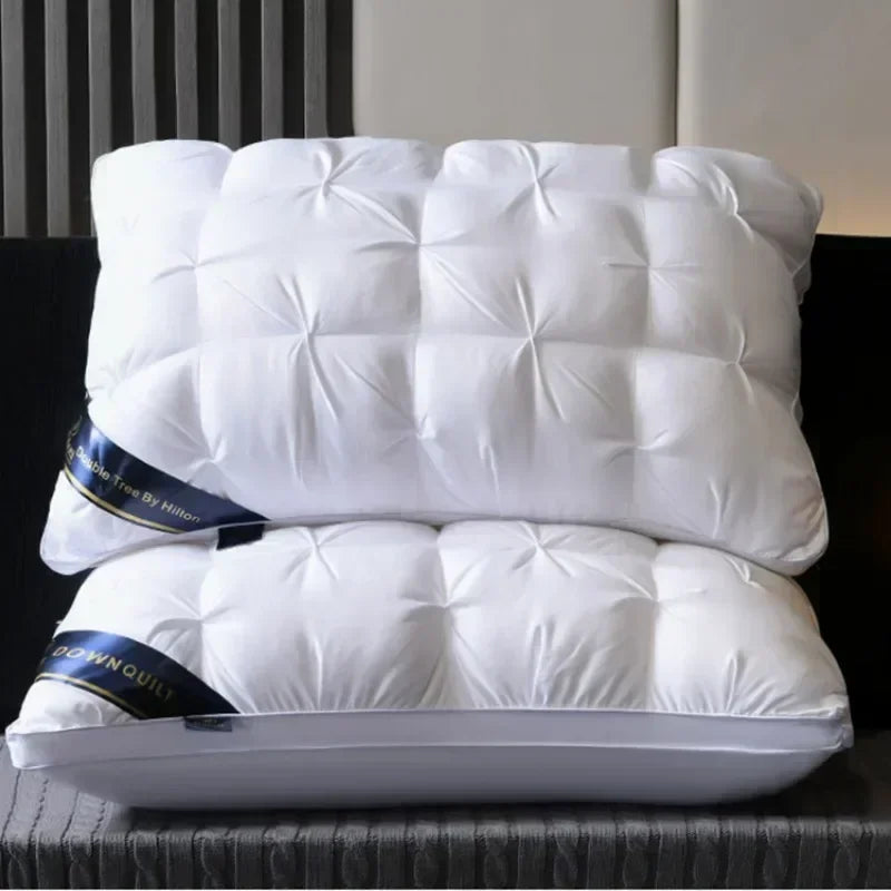 Luxury White Goose Down Pillows 100% Cotton