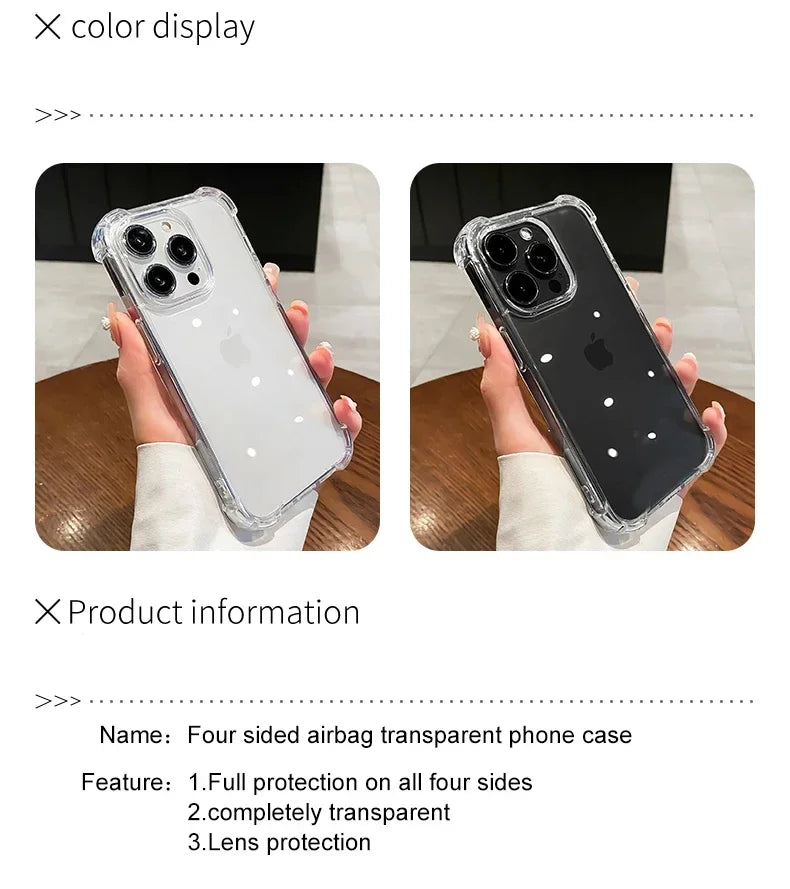 Clear Iphone Case for Phone 16 15 14 13 12 11 Pro Max Silicone Transparent Soft Cover For iPhone 14 15 16 Plus